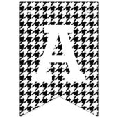 Zwarte en Witte Geestooth Happy Birthday Vlaggetjes (Derde vlag)