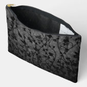 Zwarte en witte gegotische Antiek Floral Etui (Open)