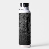 Zwarte en witte gegotische Antiek Floral Waterfles (Rechts)