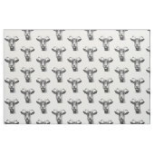 Zwarte en witte geiten stof (Fat Quarter)