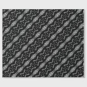 Zwarte en witte geometrische driehoeken Verpakking Cadeaupapier (Vlak)