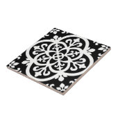 zwarte en witte gevoelige tegels tegeltje (Zijkant)