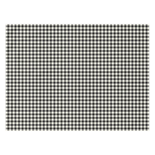 Zwarte en witte Gingham Cotton Tablecloth Tafelkleed (Voorkant (Horizontaal))