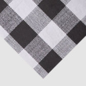Zwarte en witte gingham Herfst Autum Tissuepapier (Detail)