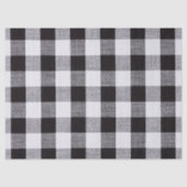 Zwarte en witte gingham Herfst Autum Tissuepapier (Voorkant)