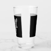 Zwarte en witte giraf glas (Links)
