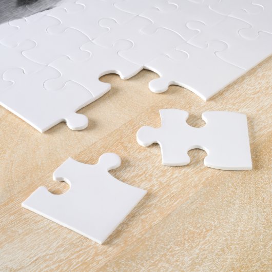 Zwarte en witte Giraffe Legpuzzel (Zijkant)