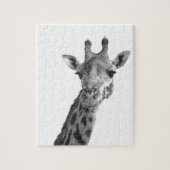 Zwarte en witte Giraffe Legpuzzel (Verticaal)