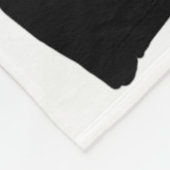 Zwarte en witte Giraffe schedel Fleece Deken (Hoek)