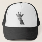 Zwarte en witte Giraffe Trucker Pet (Voorkant)