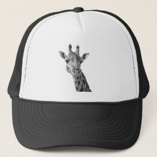 Zwarte en witte Giraffe Trucker Pet