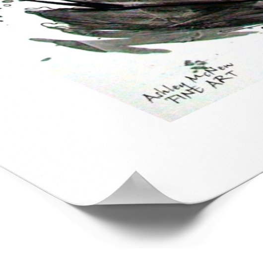 zwarte en witte golf poster (Hoek)