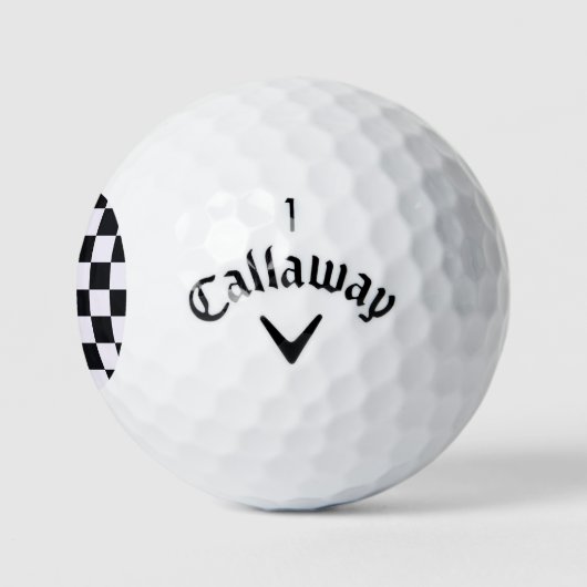 Zwarte en witte golfballen (Logo)