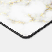 Zwarte en witte goudsparametensmaak Monogram Bureaumat (Hoek)