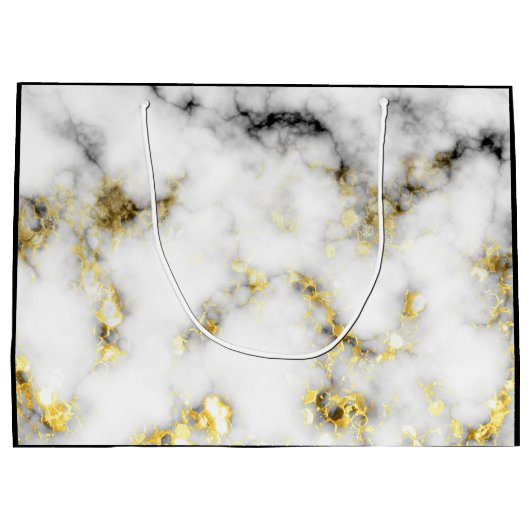 Zwarte en witte goudsparametensmaak Monogram Groot Cadeauzakje