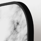 Zwarte en witte goudsparametensmaak Monogram Pickleball Paddle (Links Detail)