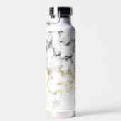 Zwarte en witte goudsparametensmaak Monogram Waterfles (Rechts)