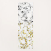 Zwarte en witte goudsparametensmaak Monogram Yogamat (Voorkant)
