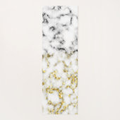 Zwarte en witte goudsparametensmaak Monogram Yogamat (Achterkant)