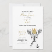 Zwarte en witte goudverdier Baby, tweede verjaarda Kaart (Voorkant)