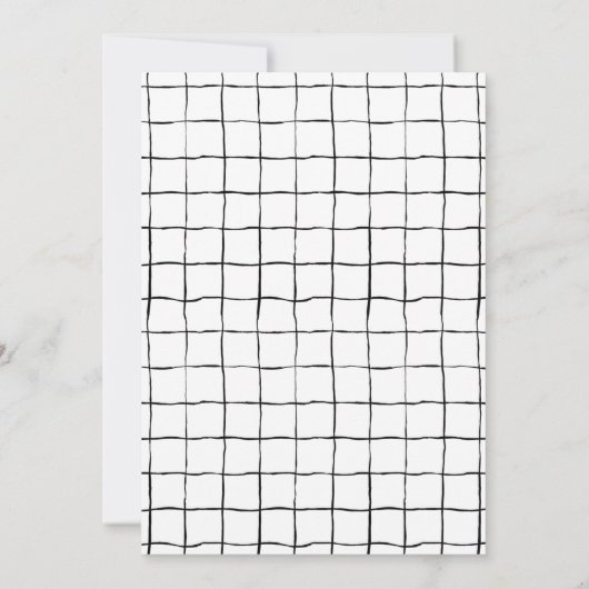 Zwarte en witte goudverdier Baby, tweede verjaarda Kaart (Achterkant)