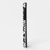 Zwarte en witte graffiti straatkunst Case-Mate iPhone case (Achterkant/links)