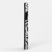 Zwarte en witte graffiti straatkunst Case-Mate iPhone case (Achterkant/rechts)
