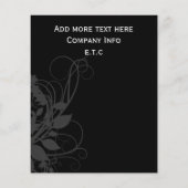 zwarte en witte grafische brochures (Achterkant)