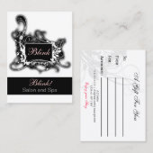 zwarte en witte grafische cadeaubonnen kortingskaartje (Voorkant / Achterkant)