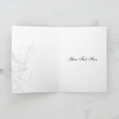 zwarte en witte grafische kaart Hartelijk dank (Binnen)