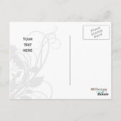 zwarte en witte grafische kaart Hartelijk dank (Achterkant)