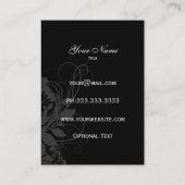 zwarte en witte grafische Visitekaartjes (Achterkant)