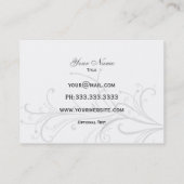 zwarte en witte grafische Visitekaartjes (Achterkant)