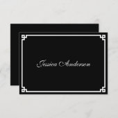 Zwarte en Witte Griekse grensbruiloft (Voorkant / Achterkant)