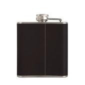 Zwarte en Witte Groomsman Vinyl Wrapped Flask Heupfles (Achterkant)