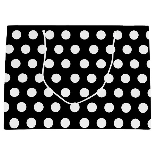 Zwarte en witte grote middelgrote haarwratten groot cadeauzakje (Voorkant)