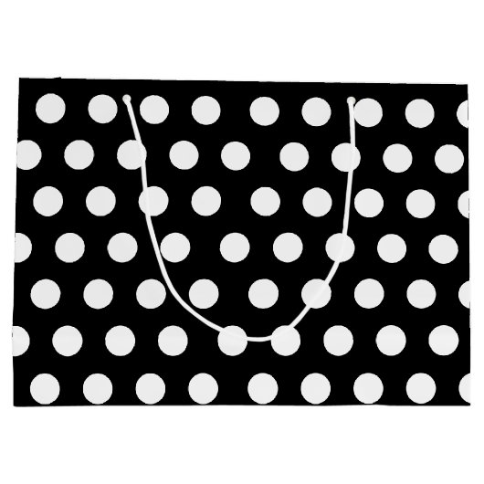 Zwarte en witte grote middelgrote haarwratten groot cadeauzakje (Achterkant)