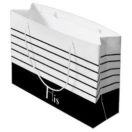 Zwarte en witte, grote stripper groot cadeauzakje