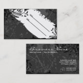 zwarte en witte grunge afsprakenkaartje (Voorkant / Achterkant)