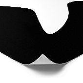 Zwarte en witte haai poster (Hoek)