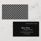 Zwarte en witte haarpunten, eenvoudige visitekaart visitekaartje (Voorkant / Achterkant)
