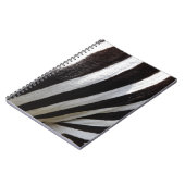 Zwarte en witte haarstrepen notitieboek (Linkerzijde)