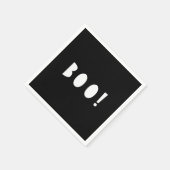 Zwarte en witte Halloween servetten | BOE! (Hoek)