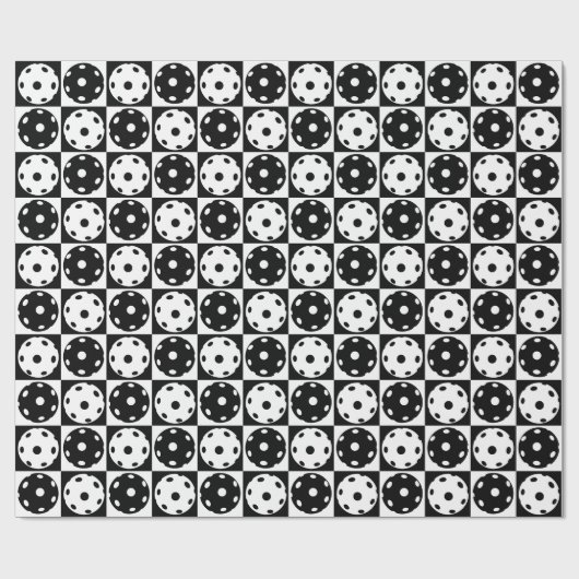 🖤 Zwarte en 🤍 witte handballetjes voor het verpa Cadeaupapier (Vlak)