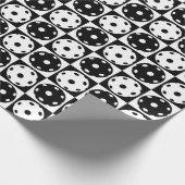 🖤 Zwarte en 🤍 witte handballetjes voor het verpa Cadeaupapier (Hoek)