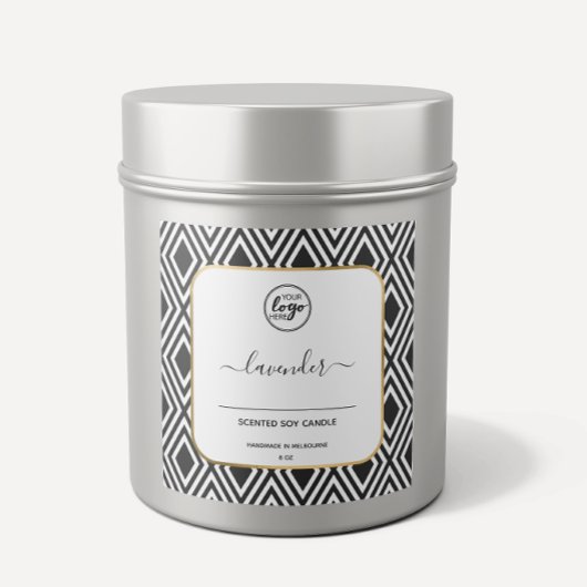 Zwarte en witte handgemaakte Calligrafische Kandel Vierkante Sticker