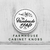 Zwarte en witte  handgemaakte zeep Bathroom Keramische Knop