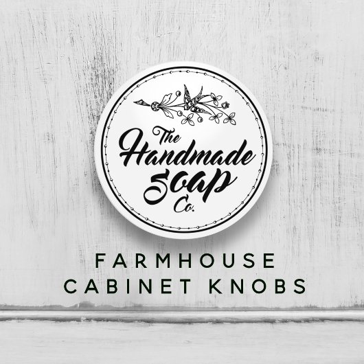 Zwarte en witte  handgemaakte zeep Bathroom Keramische Knop