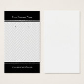 Zwarte en witte haring visitekaartje (Voorkant /achterkant)