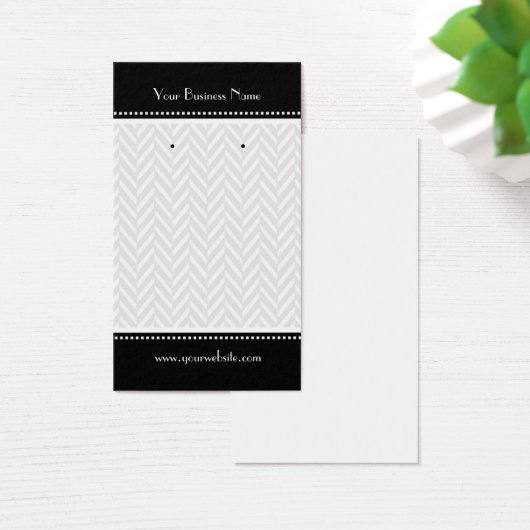 Zwarte en witte haring visitekaartje (Bureau)